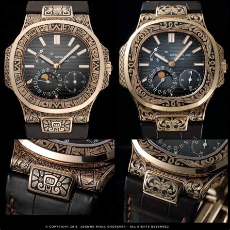 patek philippe engraved watch